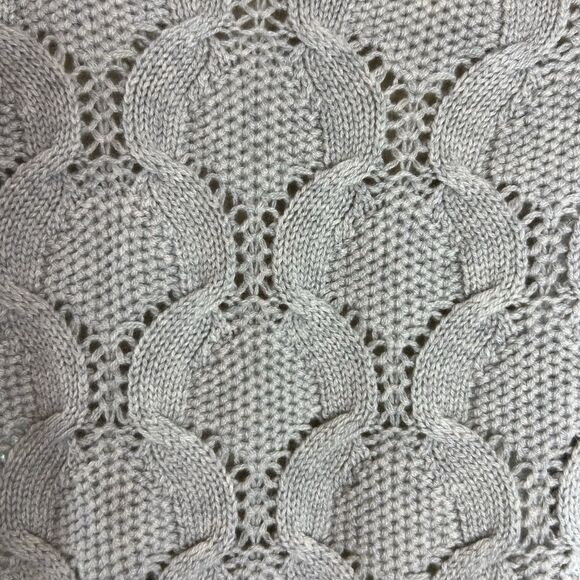 Kinross Cashmere Cardigan Sweater Size XS Gray Cable Knit Open Front Capsule - Picture 10 of 12